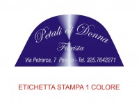 Etichette adesive per fioristi, fiorai e vivaisti (mm 54x26)  (cod.91G)